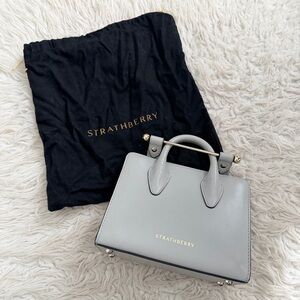 Strathberry Nano Tote - Gray